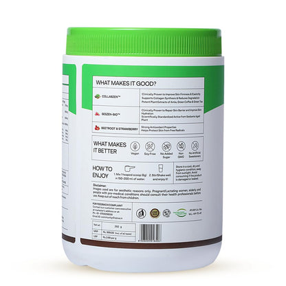 OZiva Vegan Collagen Powder, 200g, Tangy Amla Flavor, Nutritional Supplement - in use (18)