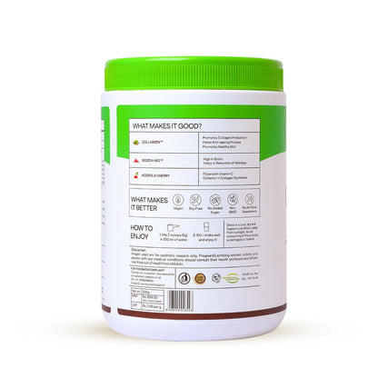 OZiva Vegan Collagen Powder, Berry Orange, 200g, Plant-Based Adult Nutritional Supplement, Unisex - size and scale (14)