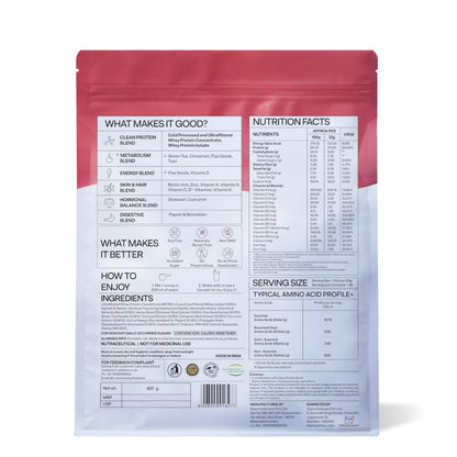 OZiva Whey Protein Powder for Women, No Added Sugar, Soy-Free, Gluten-Free - in use