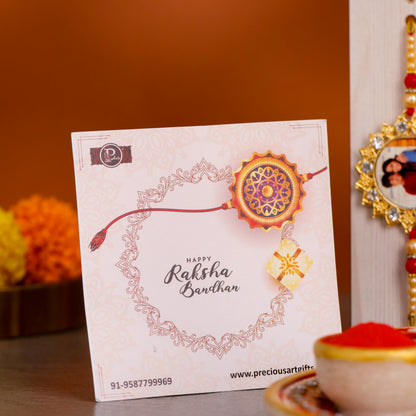 P Arts Personalized/Customized Raksha Bandhan Rakhi With Photo Of Your Brother, & Trendy rakhi for bhai with Roli Chawal and 