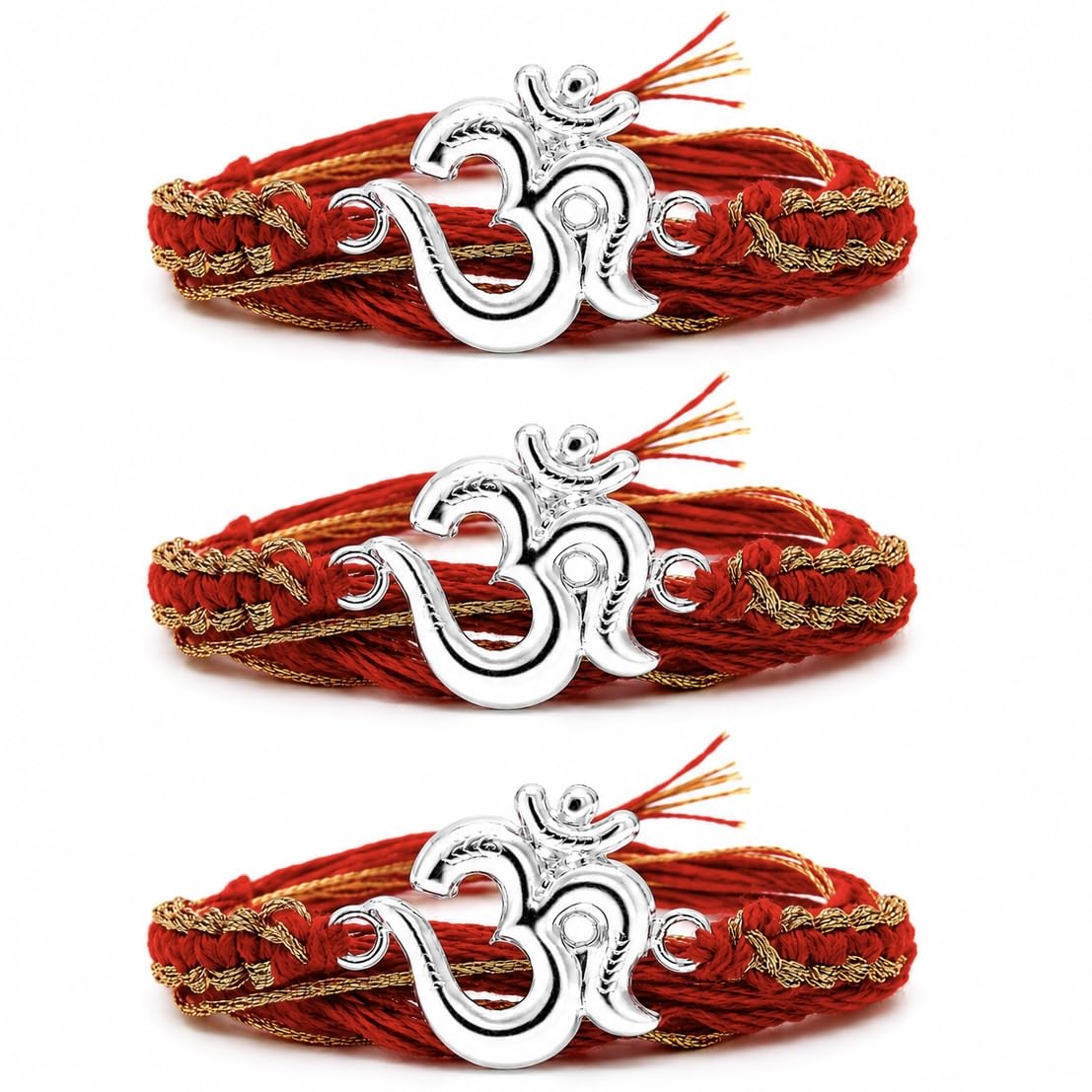 PAJORI Silver Rakhi for Brother, Traditional Chandi Rakhi, Handcrafted Raksha Bandhan Bracelet (6)