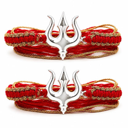 PAJORI Silver Rakhi for Brother, Trishul Rakhi for Bhai, Traditional Raksha Bandhan Gift (5)