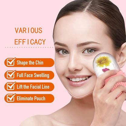 Pam Herbals Silicone Ice Facial Cube Roller, Cordless Face and Neck Massager with Ice Mould - packaging