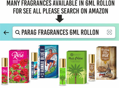 Parag Fragrances Attar Roll-On Perfume, 6ml, Alcohol-Free, Unisex, Pocket-Friendly, Modern - front view (10)