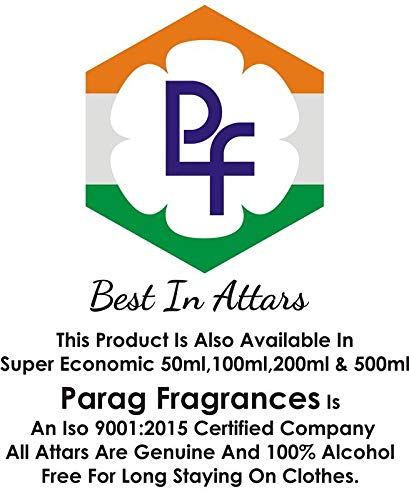 Parag Fragrances Attar Roll-On Perfume, 6ml, Alcohol-Free, Unisex, Pocket-Friendly, Modern - label detail