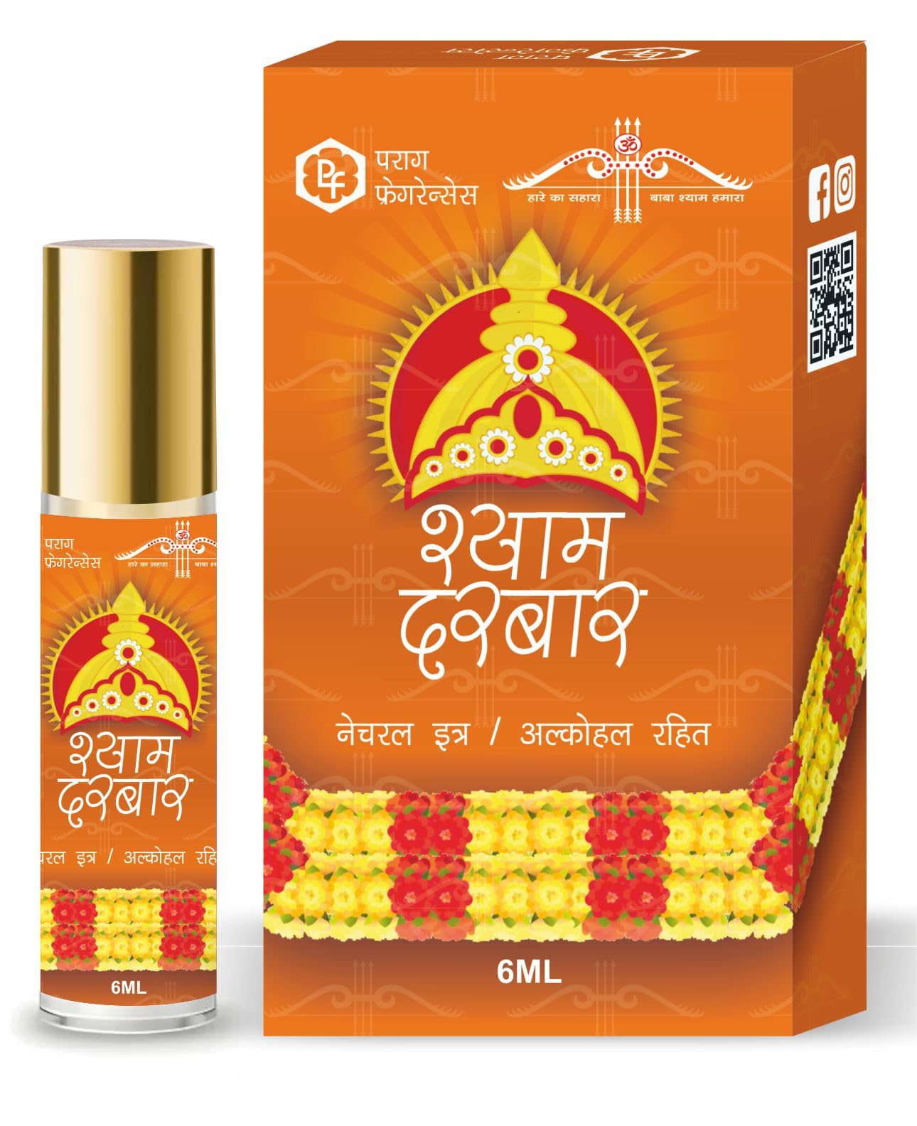 Parag Fragrances Attar Roll-On Perfume, 6ml, Alcohol-Free, Unisex, Pocket-Friendly, Modern (38)