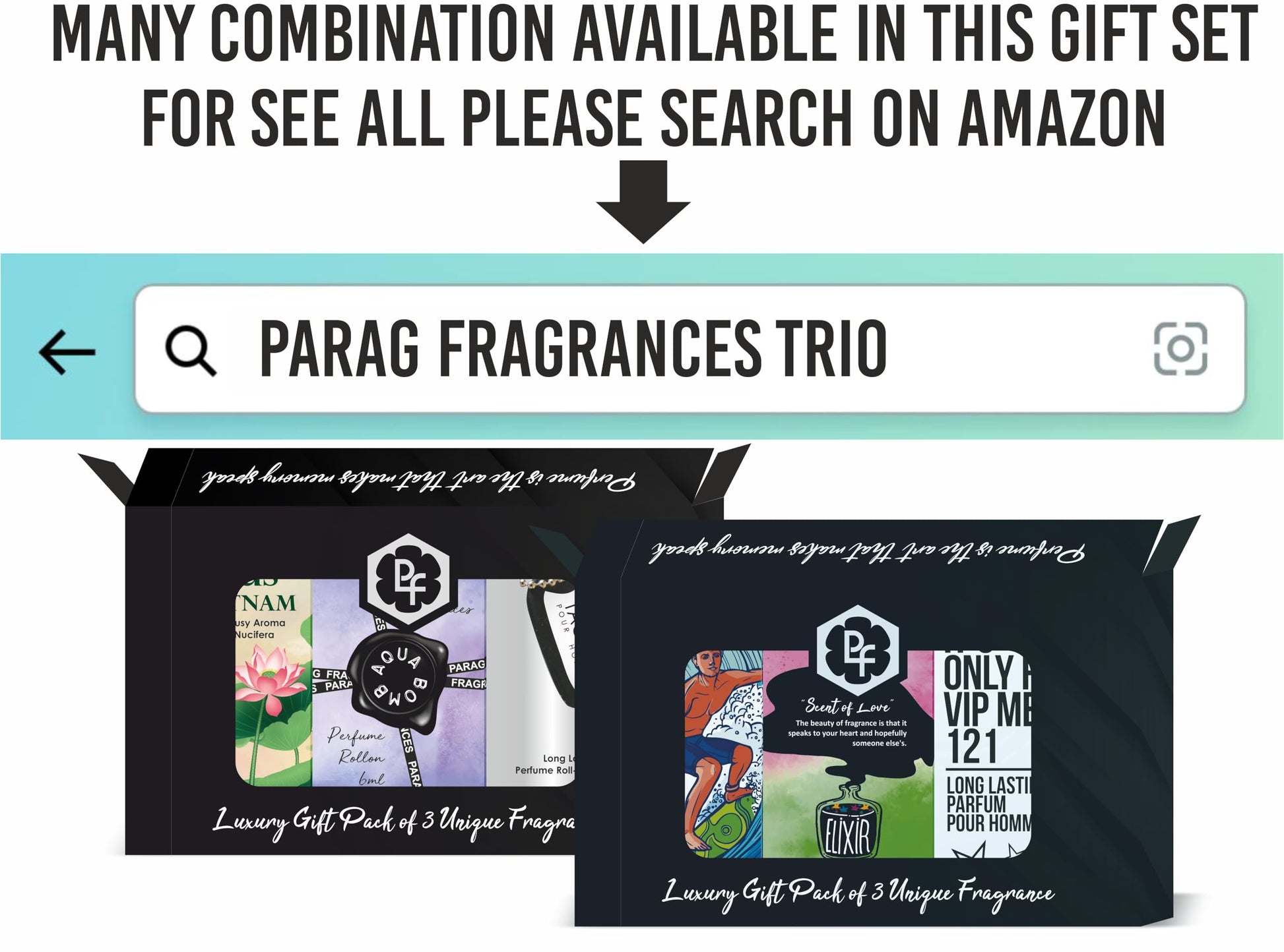 Parag Fragrances Attar Roll-On Perfume, 6ml, Alcohol-Free, Unisex, Pocket-Friendly, Modern - ingredients panel