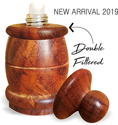 Parag Fragrances Musk Sandal Rose Mukhallat Attar, 6ml, Handcrafted Wood Bottle - front view