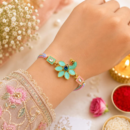 Parag Rakhi Rakhi Combo Beads with Roli & Chawal Rakhi Bracelets for Girls, Boys and Couples, Set of, with Roli & Chawal (3 N