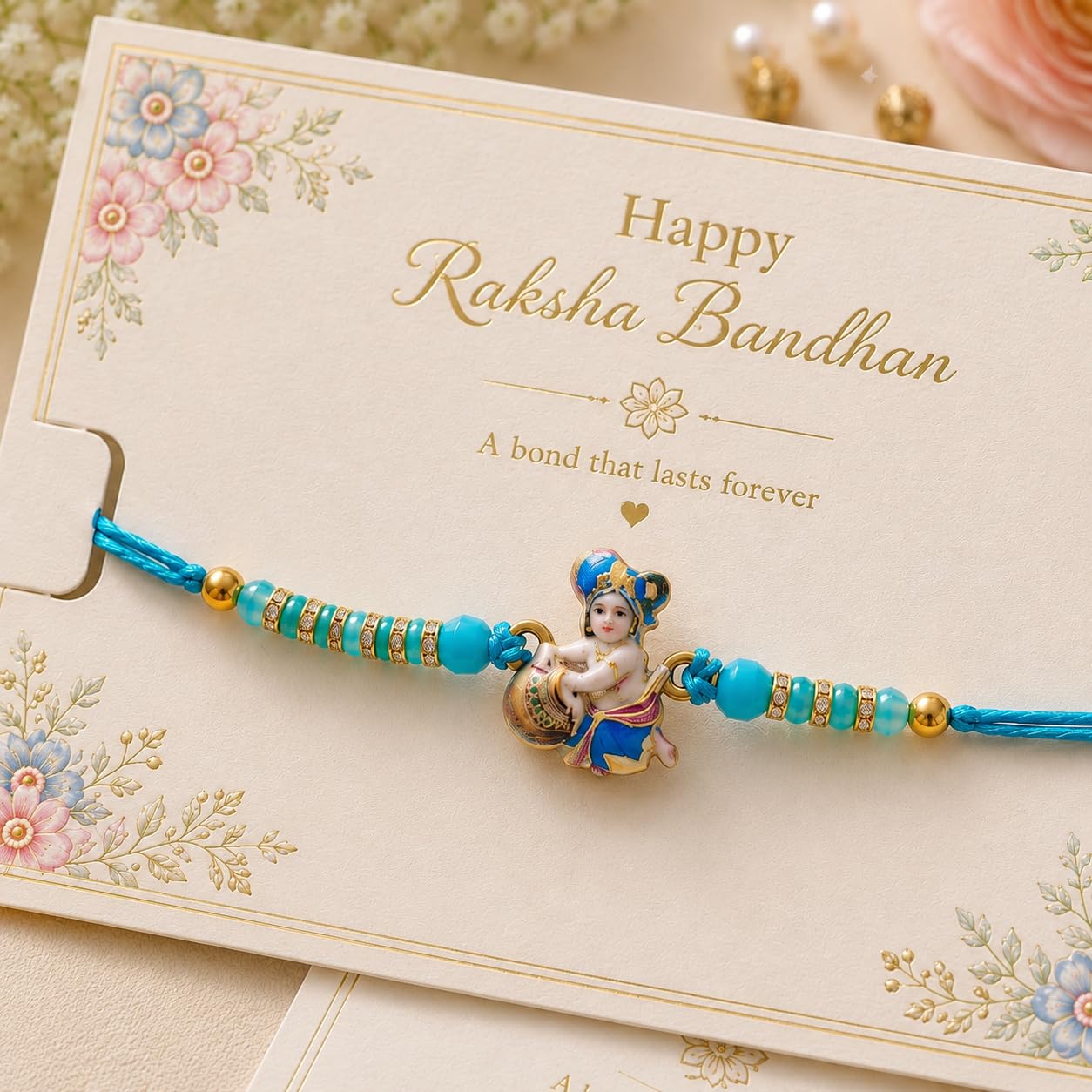 Parag Rakhi Raksha Bandhan Gift Combo for Brother, Rakhi with Fridge Magnet, Roli Chawal and Card - ingredients panel (16)