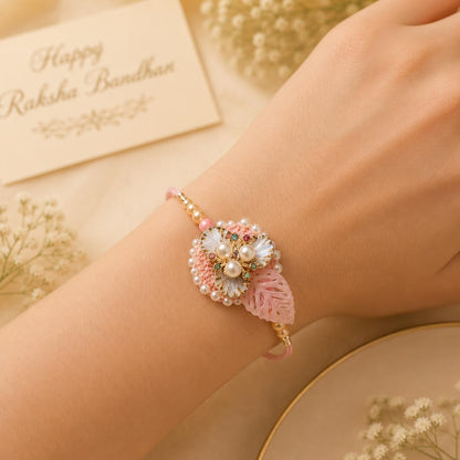 Parag Rakhi Raksha Bandhan Gift Combo for Brother, Rakhi with Fridge Magnet, Roli Chawal and Card - back view (20)