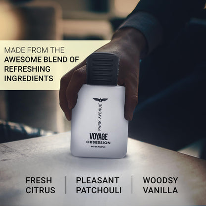 Park Avenue Voyage Obsession Eau de Parfum for Men, 50ml, Aromatic Amber & Musk Fragrance - back view