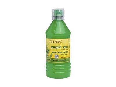 Patanjali Aloe Vera Juice Drink, 1 L Bottle, with Sorbitol and Citric Acid