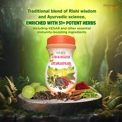 Patanjali Chyawanprash, Herbal Supplement, Traditional Ayurvedic Formula - front view