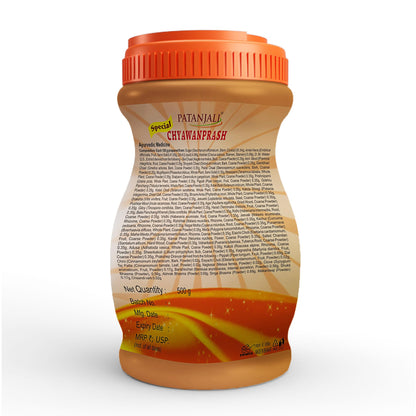 Patanjali Chyawanprash, Herbal Supplement, Traditional Ayurvedic Formula - ingredients panel