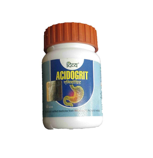Patanjali Divya Acidogrit Tablets, 60 Count, Nutritional Supplement