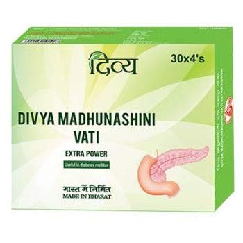 Patanjali Divya Madhunashini Vati Extra Power, 60 g (Pack of 2), Ayurvedic Herbal Supplement