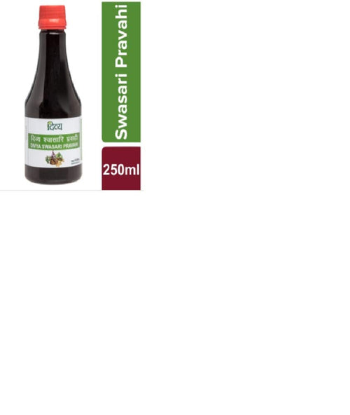 Patanjali Divya Swasari Pravahi Herbal Syrup, 2-Pack of 250ml Bottles, Unflavoured Liquid, Vegetarian