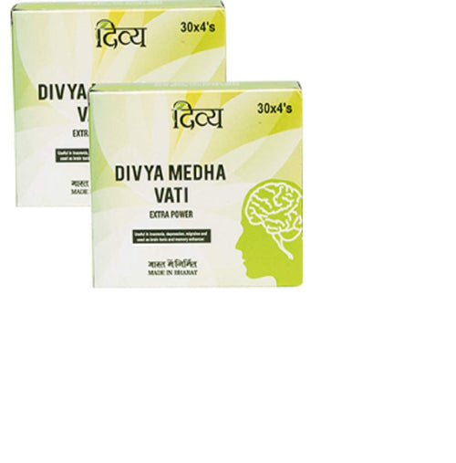 Patanjali Medha Vati Extra Power Tablets, 240 Count (2 x 120), Herbal Supplement for Adults