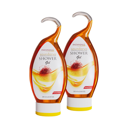 Patanjali Shower Gel 250ml (Pack of 2), Herbal Body Wash with Natural Ingredients for Daily Use