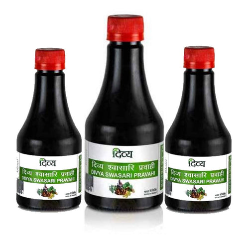 Patanjali Swasari Pravahi Herbal Syrup, 250ml, Pack of 3 - Adult Ayurvedic Supplement