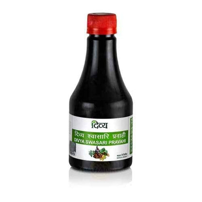 Patanjali Swasari Pravahi Herbal Syrup, 250ml, Pack of 3 - Adult Ayurvedic Supplement - front view