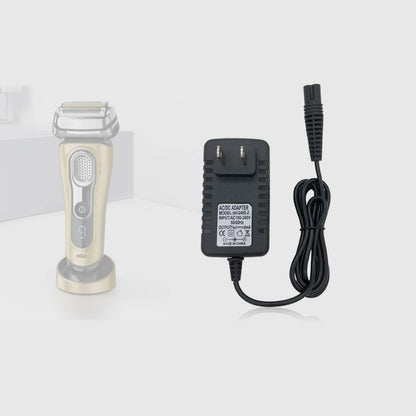 PDEEY Charger Replacement for Braun Series 9 7 5 3 1 Shaver, 4ft Power Cord, 12V 400mA AC Adapter - label detail