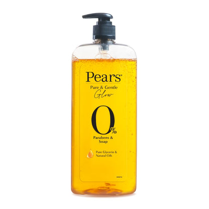 Pears Pure & Gentle Body Wash, 750 ml, with 98% Pure Glycerin & Natural Oils, Paraben-Free & Soap-Free