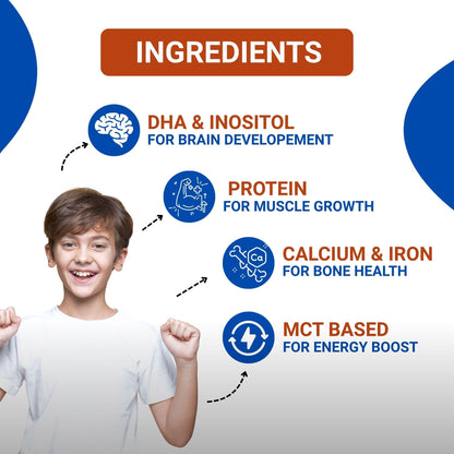 PEDIAGOLD PediaGold Plus Peptide Diet Nutritional Supplement Powder, Vanilla, for Kids, Whey Protein & DHA - close-up detail