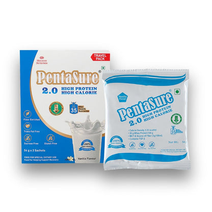 Pentasure 2.0 High Protein High Calorie Mass Gainer Powder, 100% Whey Protein, 34.7g Protein Per 100g, Multiple Sizes (13)