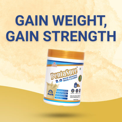 Pentasure 2.0 High Protein High Calorie Mass Gainer Powder, 100% Whey Protein, 34.7g Protein Per 100g, Multiple Sizes - in us