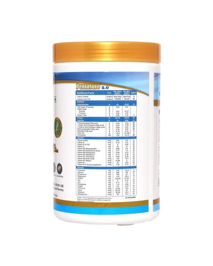 Pentasure 2.0 High Protein High Calorie Mass Gainer Powder, 100% Whey Protein, 34.7g Protein Per 100g, Multiple Sizes - front