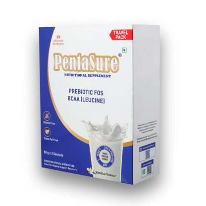 Pentasure Complete Balanced Nutrition Protein Powder, Vanilla, 3P Blend, BCAA, Prebiotics - packaging (10)