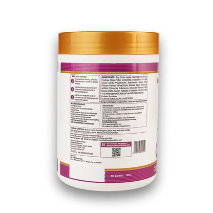 Pentasure HP Whey Protein Powder, 45g Protein per 100g, High Protein High Fiber Nutritional Supplement for Adults - front vie
