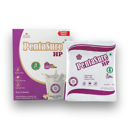 Pentasure HP Whey Protein Powder, 45g Protein per 100g, High Protein High Fiber Nutritional Supplement for Adults (8)