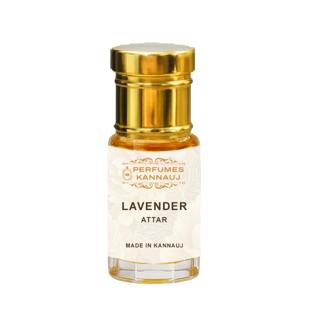 Perfumes Kannauj 5 Natural Flower Attars Combo Rose Tuberose Lavender Jasmine Plumeria Deg-Bhapka Distilled Alcohol-Free 250g