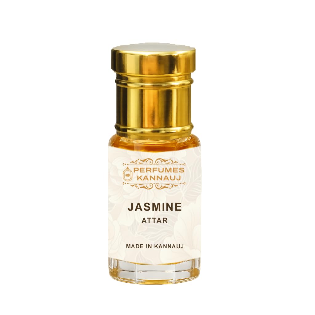 Perfumes Kannauj 5 Natural Flower Attars Combo Rose Tuberose Lavender Jasmine Plumeria Deg-Bhapka Distilled Alcohol-Free 250g