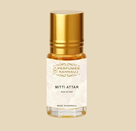 Perfumes Kannauj 6-Piece Natural Attar Trial Pack, 3ml Each, Rose Jasmine Marigold Sandalwood Earthy Notes, Alcohol-Free - in