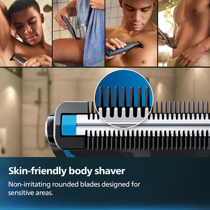 PHILIPS Body Groomer for Men, Electric Trimmer, 100 Min Runtime, Showerproof, 5-Yr Warranty, BG5475 - packaging (10)