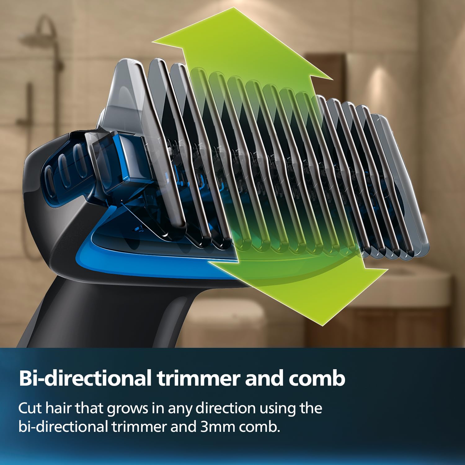 PHILIPS Body Groomer for Men, Electric Trimmer, 100 Min Runtime, Showerproof, 5-Yr Warranty, BG5475 - label detail (11)