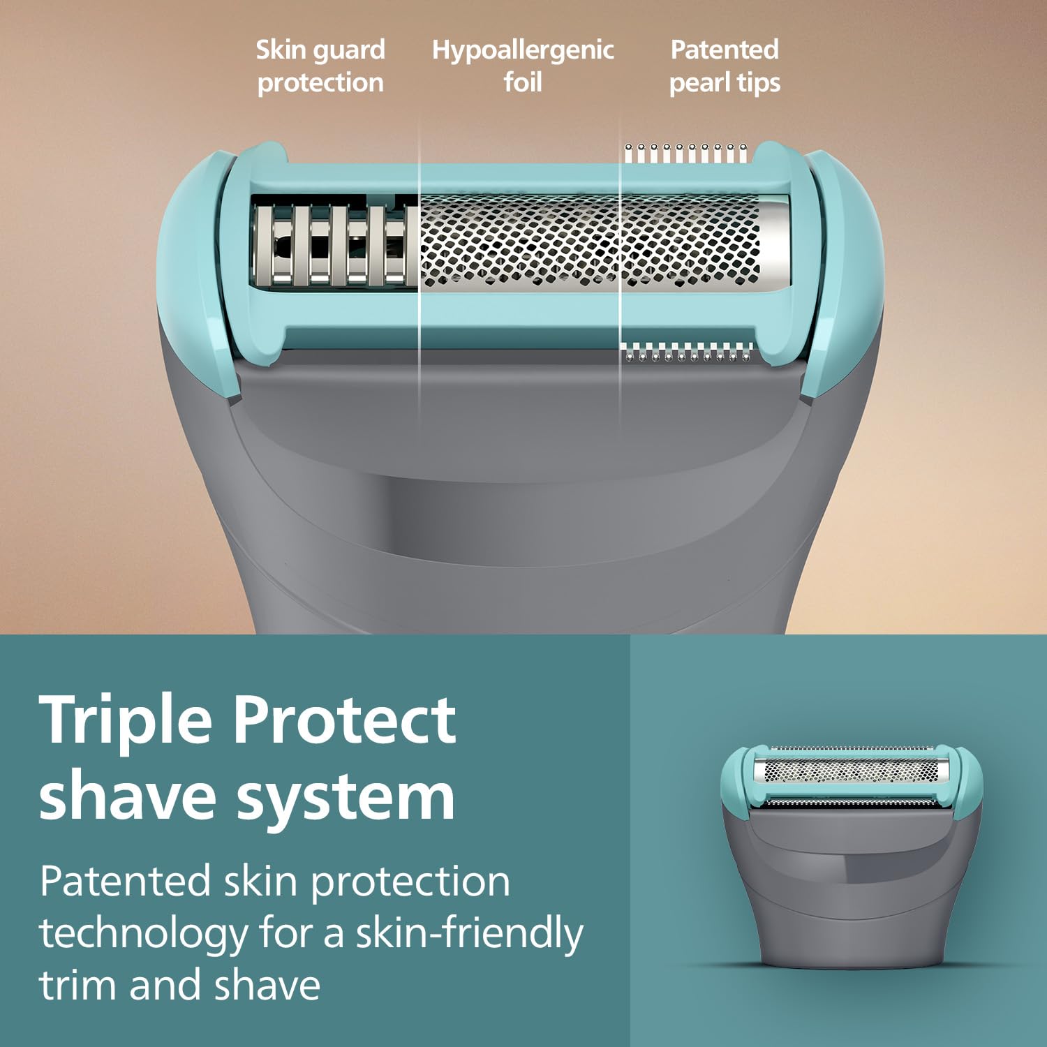 PHILIPS Body Groomer for Men, Electric Trimmer, 100 Min Runtime, Showerproof, 5-Yr Warranty, BG5475 - front view (14)