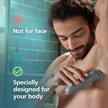 PHILIPS Body Groomer for Men, Electric Trimmer, 100 Min Runtime, Showerproof, 5-Yr Warranty, BG5475 - packaging (16)