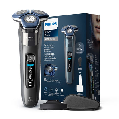 Philips Electric Rotary Shaver S7887/35 with SkinIQ Technology, 360-D Flexing Heads, Wet/Dry Use