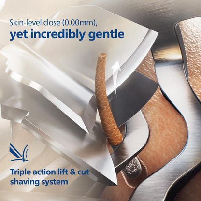 PHILIPS Electric Shaver for Men, X9000/10, Rotary Shaver with SkinIQ, Wet & Dry, Tri Action Lift & Cut, 360° Flex Head, Preci