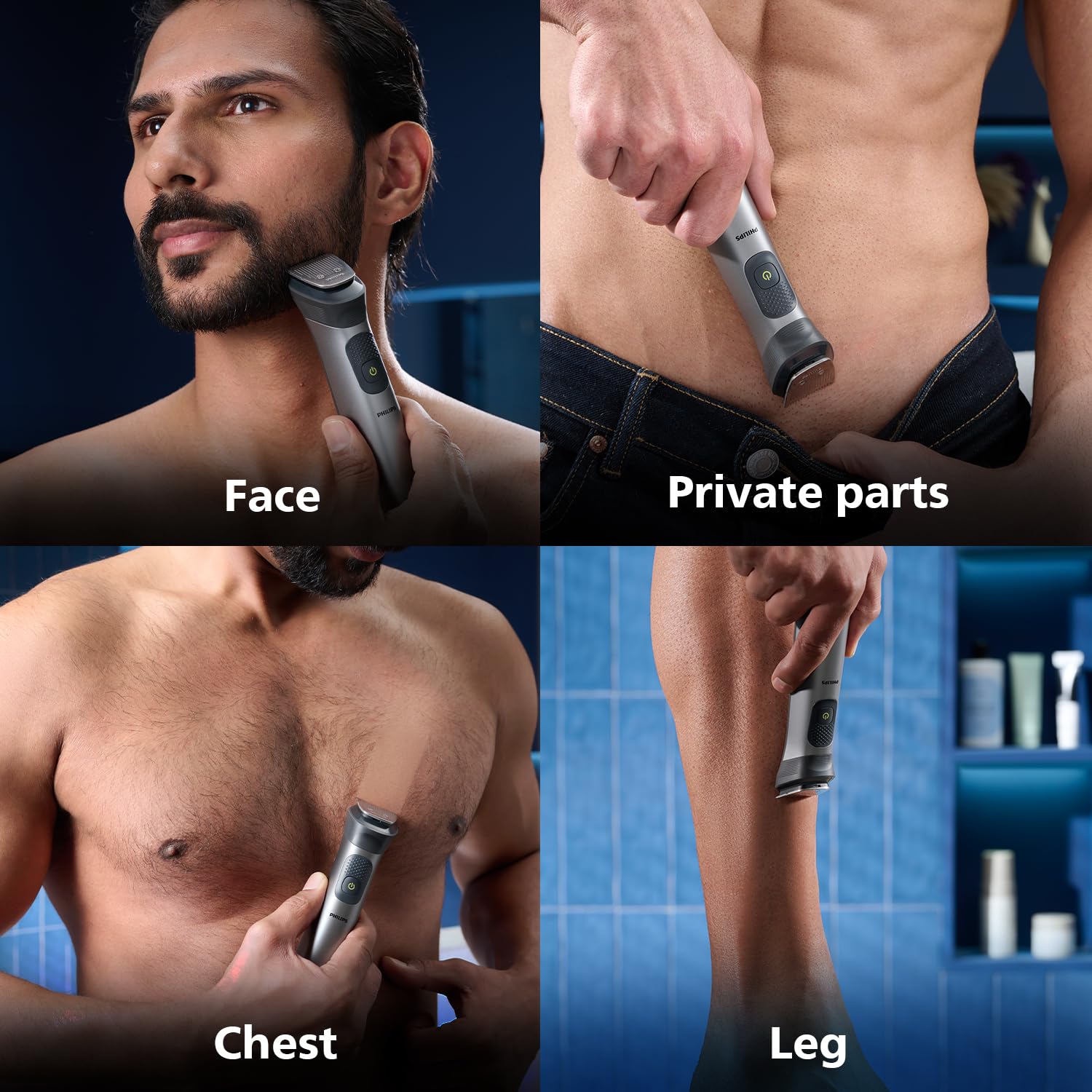 PHILIPS MG7931 16-in-1 Men's Trimmer, BeardSense Technology, IPX7 Waterproof, 120 Min Runtime, 5-Year Warranty - ingredients 