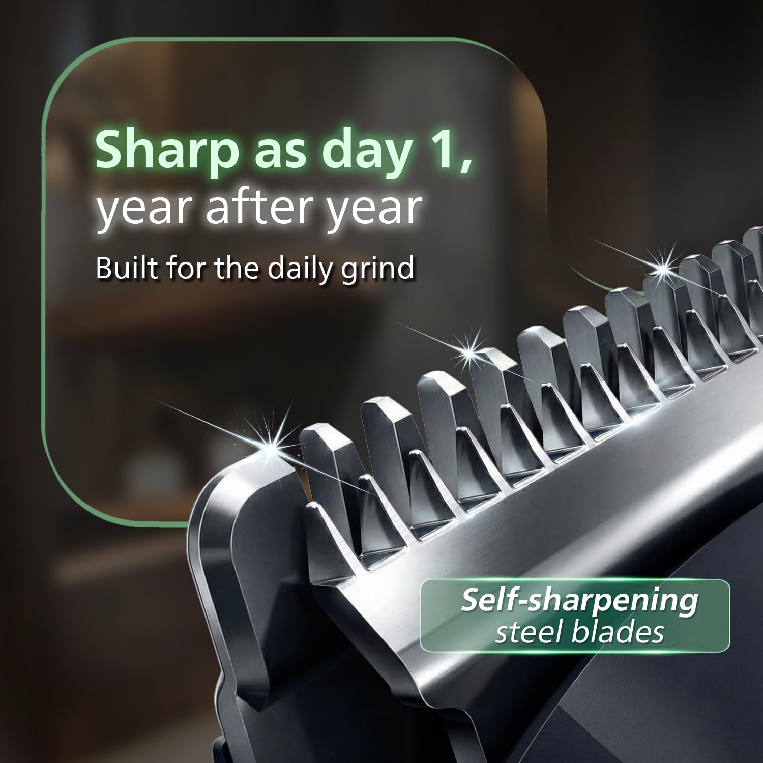 PHILIPS MG7931 16-in-1 Men's Trimmer, BeardSense Technology, IPX7 Waterproof, 120 Min Runtime, 5-Year Warranty - packaging