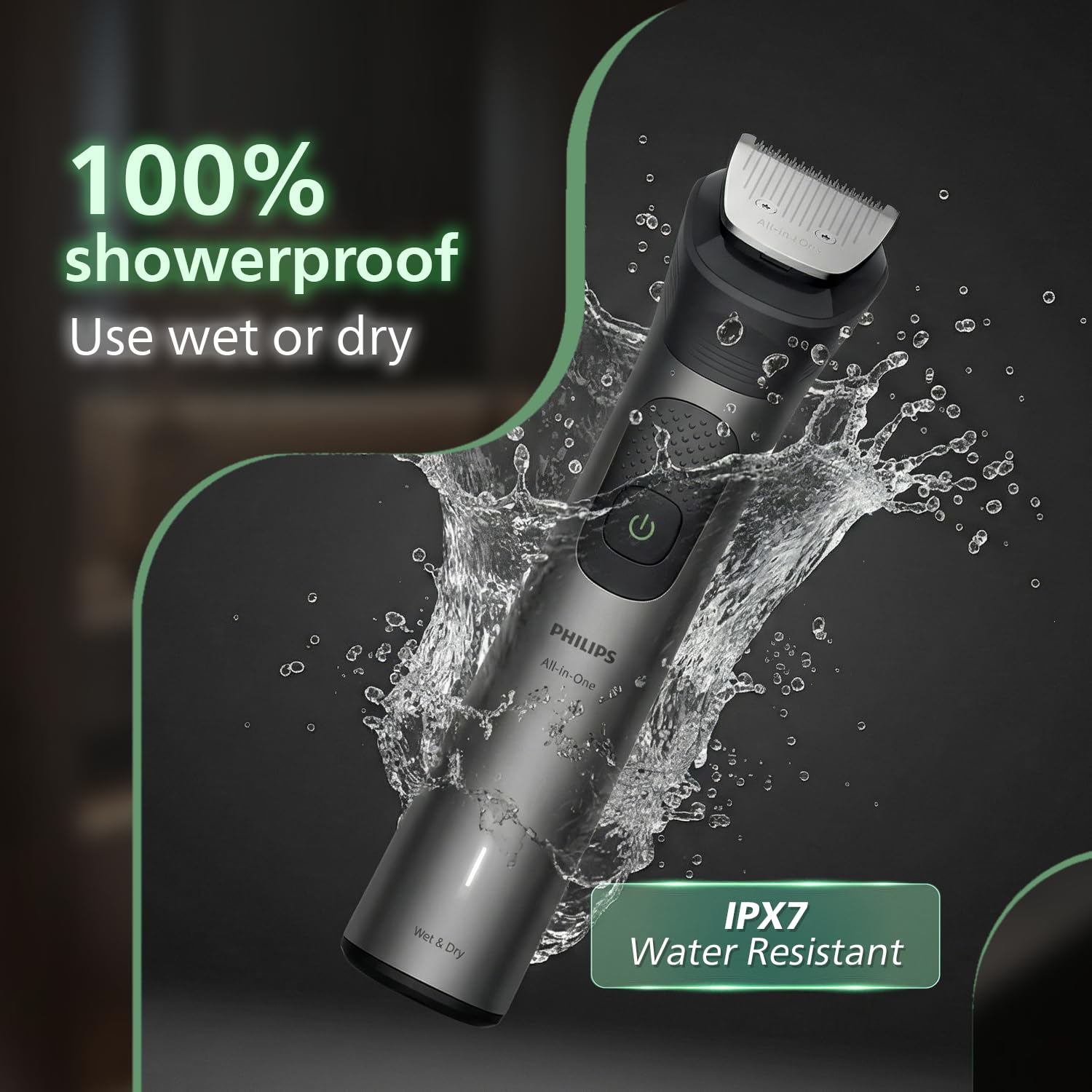 PHILIPS MG7931 16-in-1 Men's Trimmer, BeardSense Technology, IPX7 Waterproof, 120 Min Runtime, 5-Year Warranty - label detail