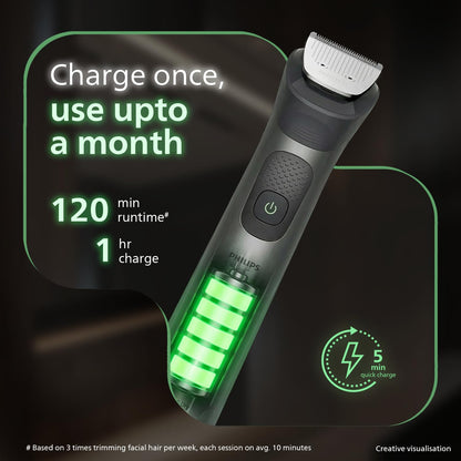 PHILIPS MG7931 16-in-1 Men's Trimmer, BeardSense Technology, IPX7 Waterproof, 120 Min Runtime, 5-Year Warranty - close-up det