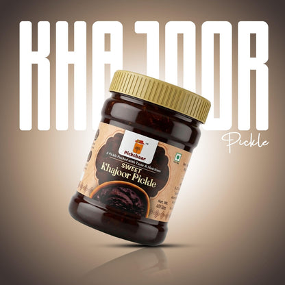 PICKCHAAR Sweet Khajoor Pickle with Dry Fruits, Homestyle Specialty Pickle, No Artificial Preservatives, Available in Multipl