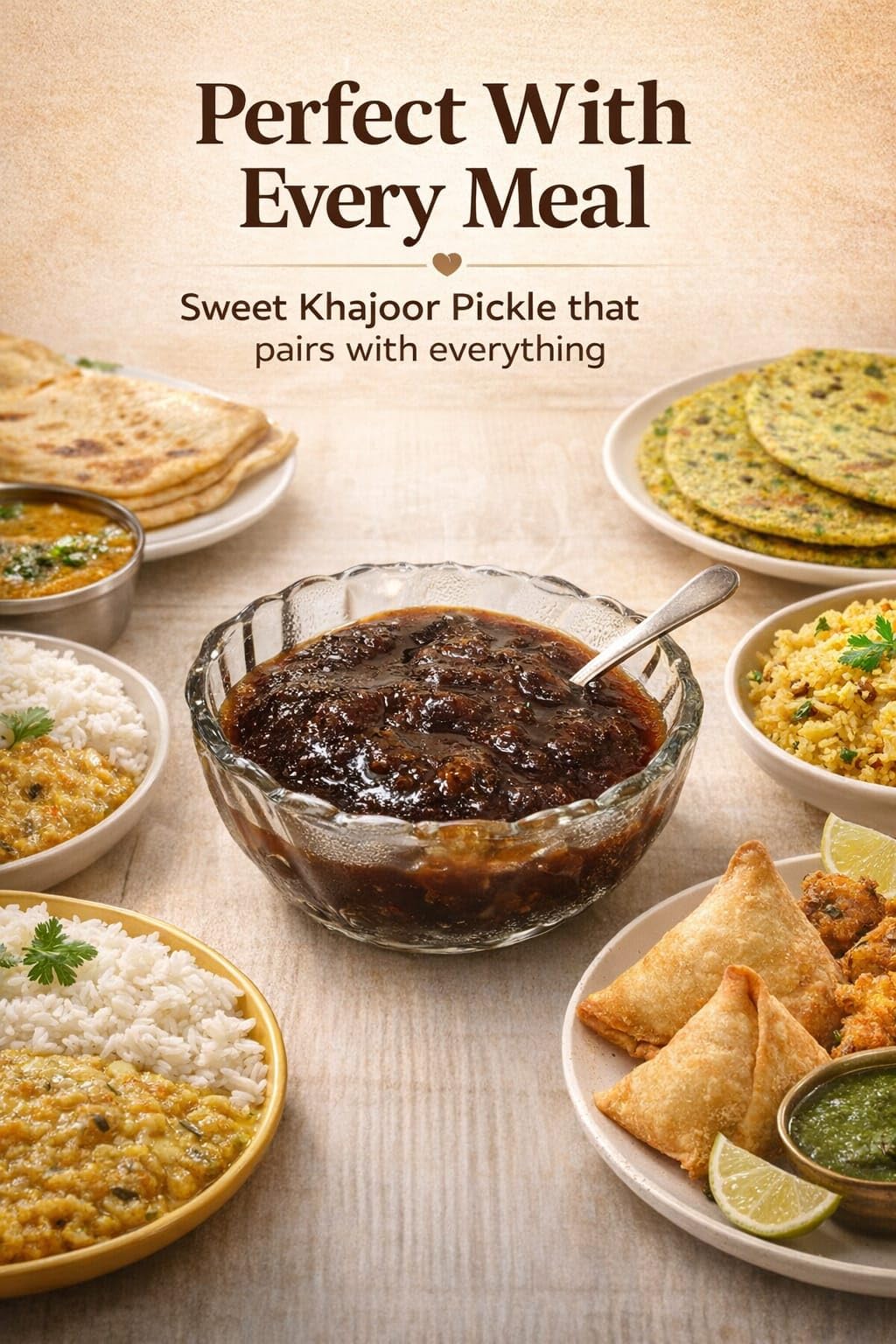 PICKCHAAR Sweet Khajoor Pickle with Dry Fruits, Homestyle Specialty Pickle, No Artificial Preservatives, Available in Multipl
